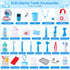 Keezi 30 Piece Kids Doctor & Dentist Play Set Pretend Medical Kit Toy Ages 3+