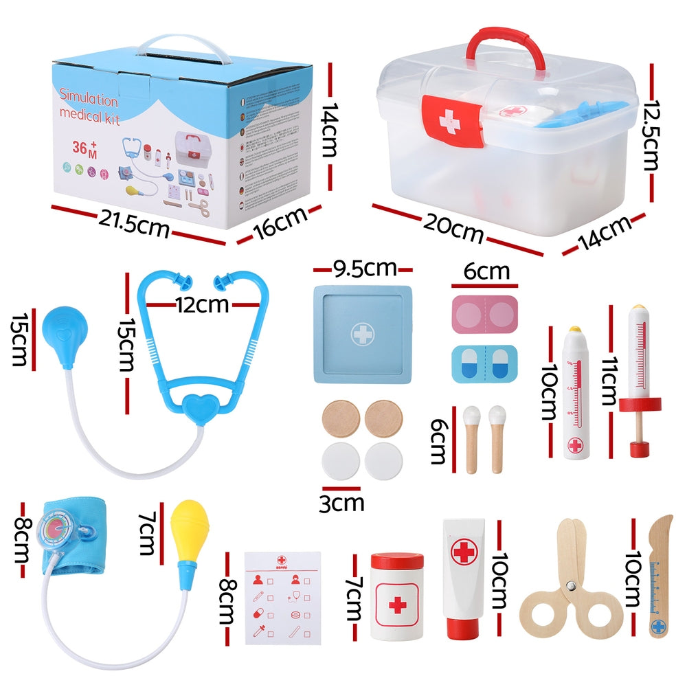 Kids Doctor Nurse Medical Case Pretend Play Set Stethoscope Medicine Toys