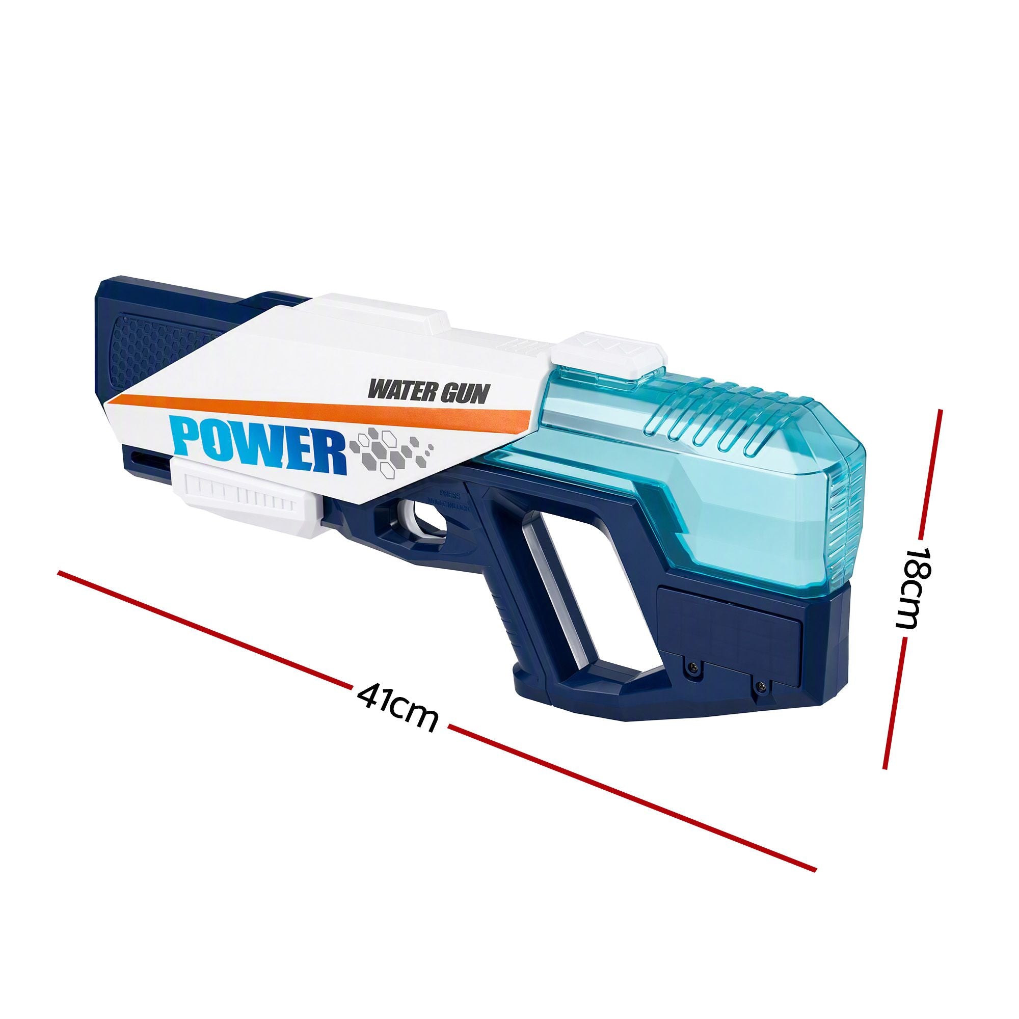 Kids Water Gun 600cc Water Blaster Toy for Pool Beach Play Blue