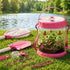 Keezi Kids Bug Catcher 12pc, Outdoor Explorer Insect Viewer, Net & Shovel Pink