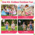 Keezi Kids Bug Catcher 12pc, Outdoor Explorer Insect Viewer, Net & Shovel Pink