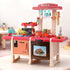 Kids Kitchen Pretend Play Set Cooking Sound Steam Light Function