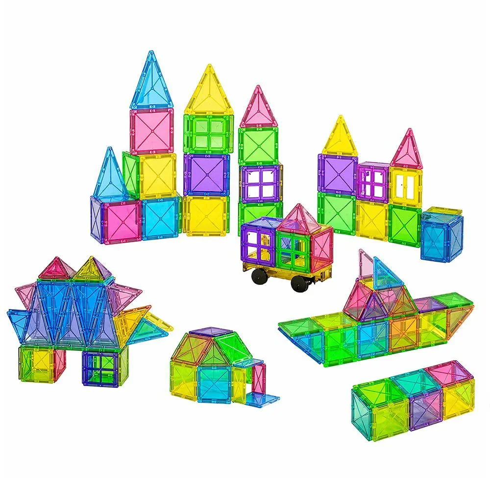 120pcs Kids Magnetic Tiles Blocks Building Educational Toys Children Gift