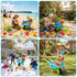 Kids Sandpit Beach Toys Set Wheelbarrow Shovels Animal Molds Sand Play