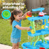 Keezi Kids Sand and Water Table 4-Tier Waterfall Sandpit Play Set Waterwheel