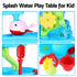 Keezi Kids Sand and Water Table 4-Tier Waterfall Sandpit Play Set Waterwheel