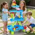 Keezi Kids Sand and Water Table 4-Tier Waterfall Sandpit Play Set Waterwheel