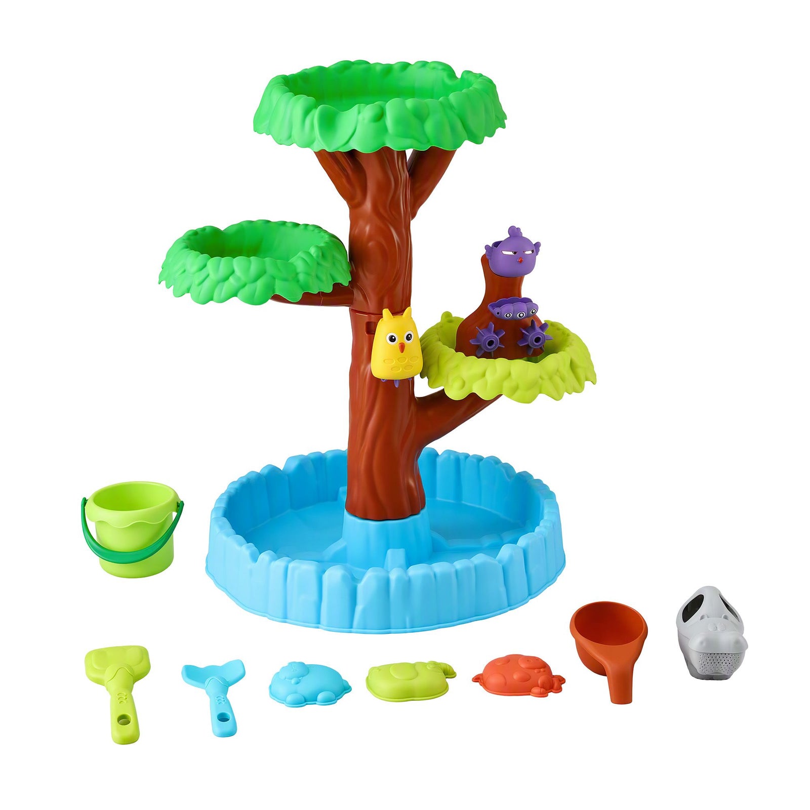 62cm Tree Water Table Kids Sandpit Toys Set with Shovels Molds for Sand Play