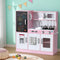 Kids Wooden Pretend Kitchen Play Set Pink with Oven & Accessories 80cm