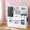 Wooden Kitchen Play Set – Oven Door, Accessories, Solid Wood/MDF, White