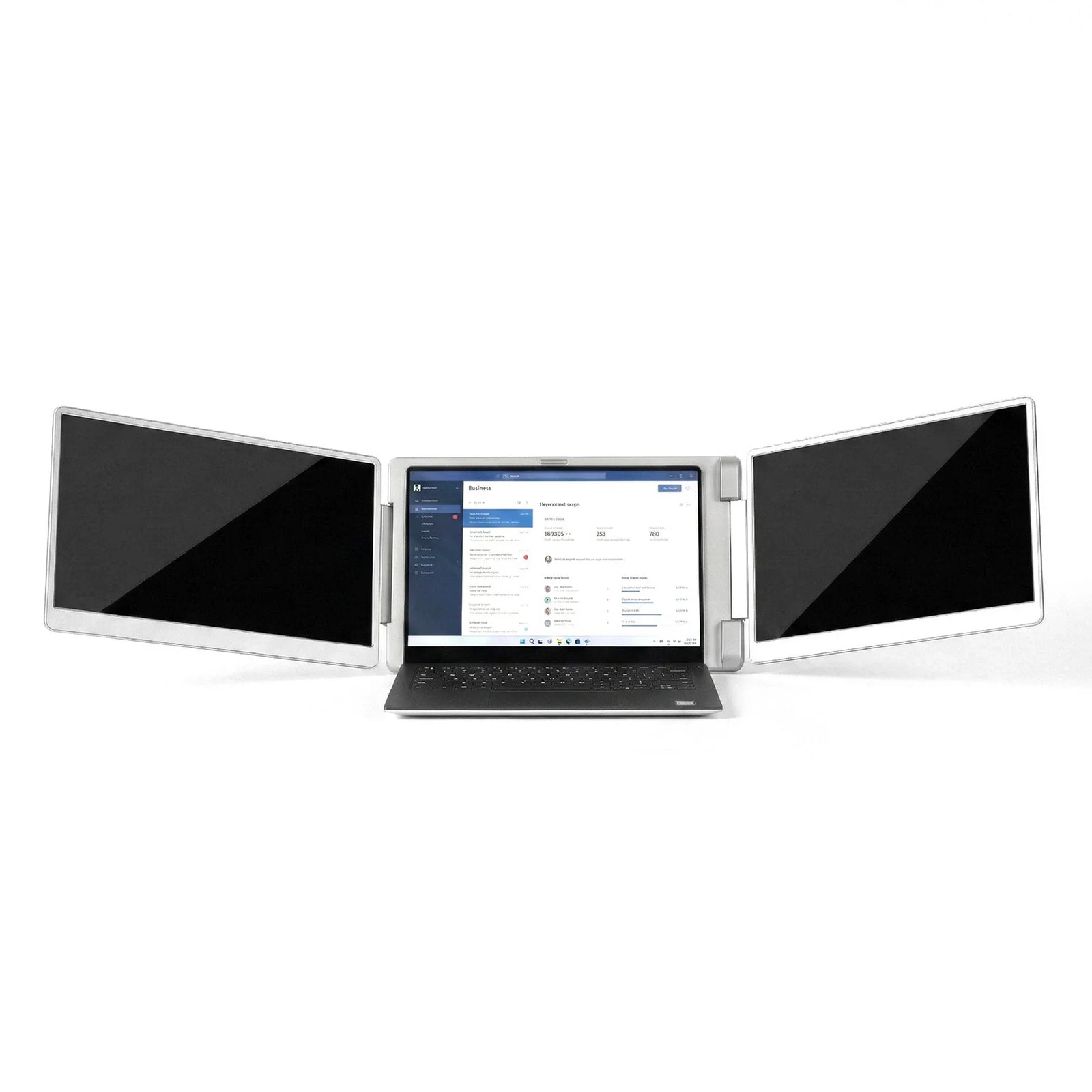 Triple Portable Monitor Laptop Screen Extender 15.6