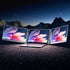 Triple Portable Monitor Laptop Screen Extender 15.6" Dual Display FHD IPS