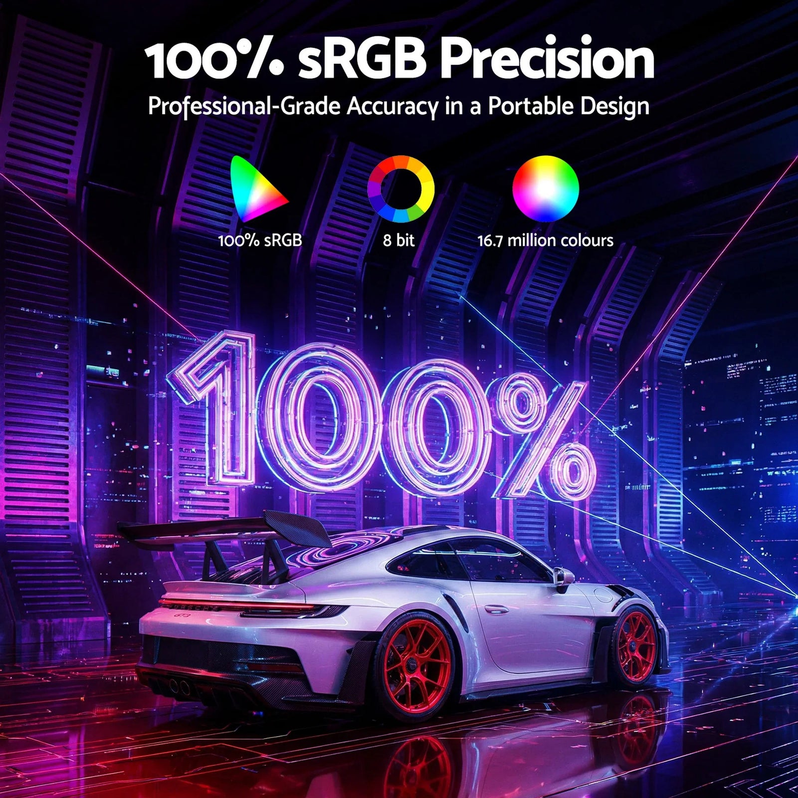 15.6 Inch Portable Monitor FHD 1080P IPS USB-C HDMI Gaming Laptop Screen