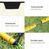 2.1m Football Soccer Net Portable Goal Net Rebounder Sports Training Yellow