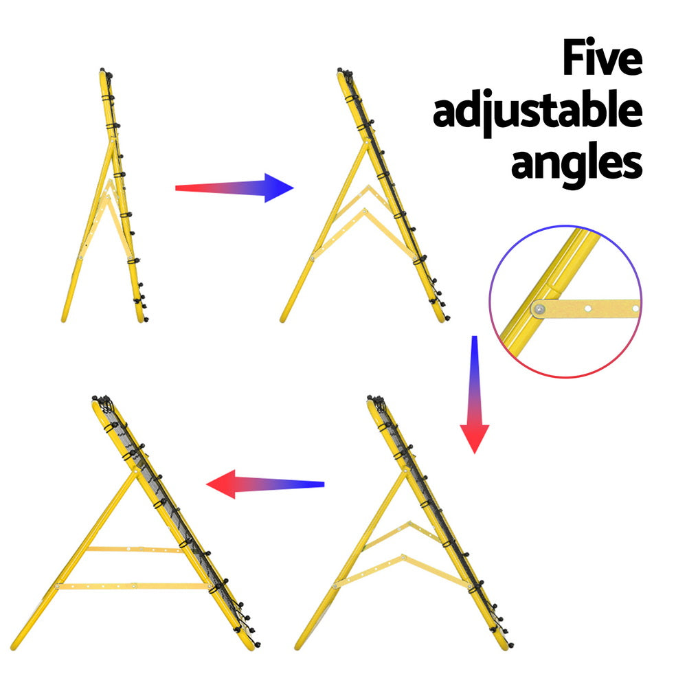 Baseball Soccer Net Rebounder Football Goal Net Sports Training Aid Yellow