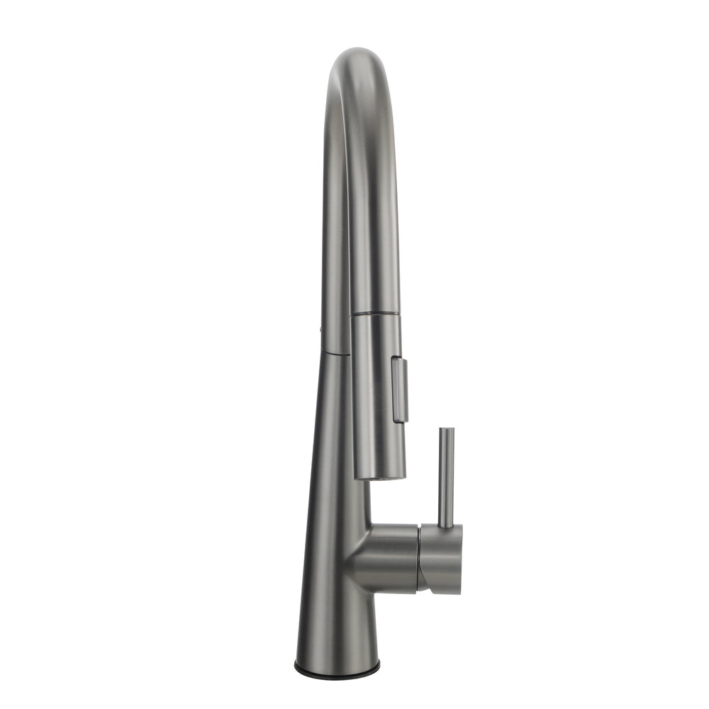 Kitchen Mixer Tap Pull Out Faucet 2-Mode Swivel Grey