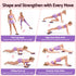 Everfit Pilates Ring Set for Women, 15pcs Home Workout Pilates Equipment with Ring, Ball, Yoga Socks, D-Ring etc. Pilates Starter Kit for Strength, Toning and Flexibility Purple