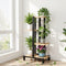 4 Tiers Plant Stand Metal Flower Pots Shelf Indoor Outdoor Garden Home