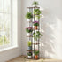 8 Tiers Plant Stand Metal Flower Pots Shelf Indoor Outdoor Garden Home