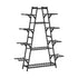 Plant Stand 12-shelf Bamboo Frame Black