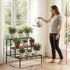Plant Stand 3 Tier Metal Corner Plant Shelf Multiple Flower Holder Rack
