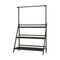 3 Tier Plant Stand Flower Pot Shelf Wooden Black