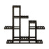 Plant Stand 6 Tiers Wooden Shelving Black