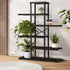 Plant Stand 6 Tiers Flower Pots Rack Black