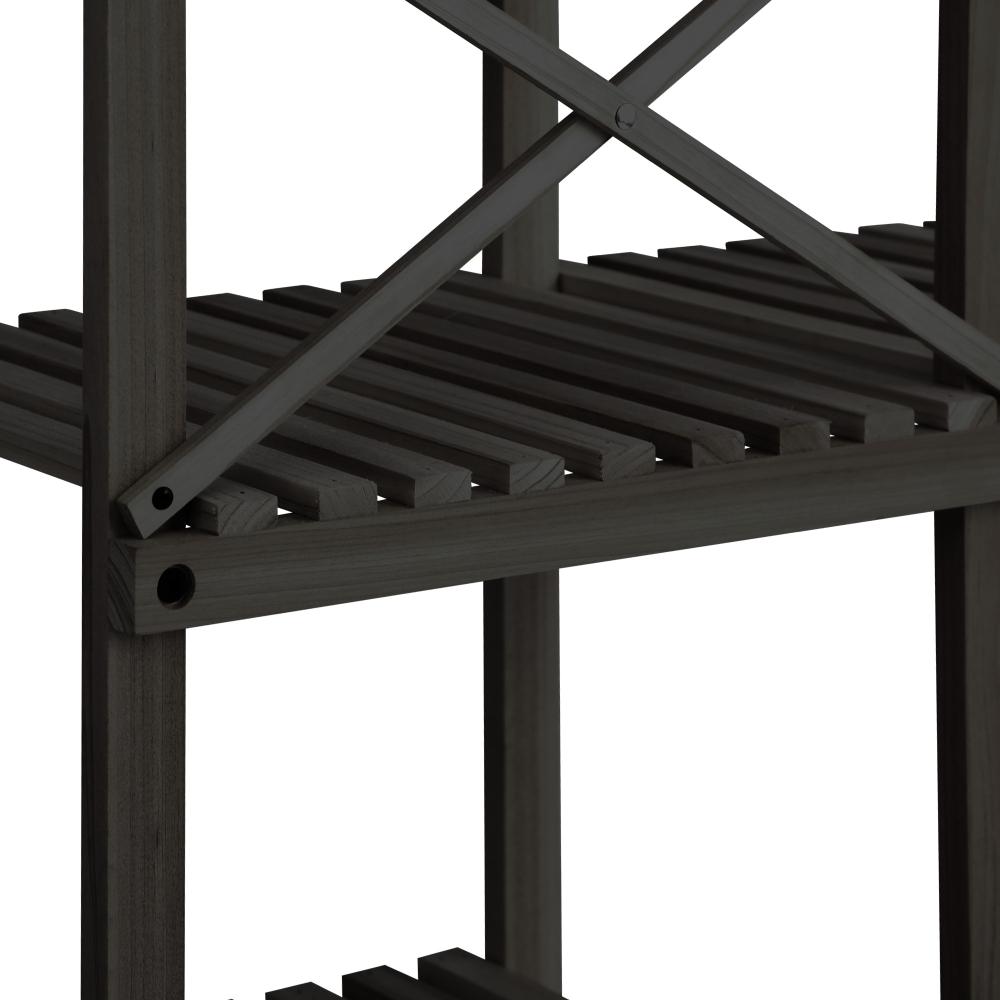 Plant Stand 6 Tiers Flower Pots Rack Black
