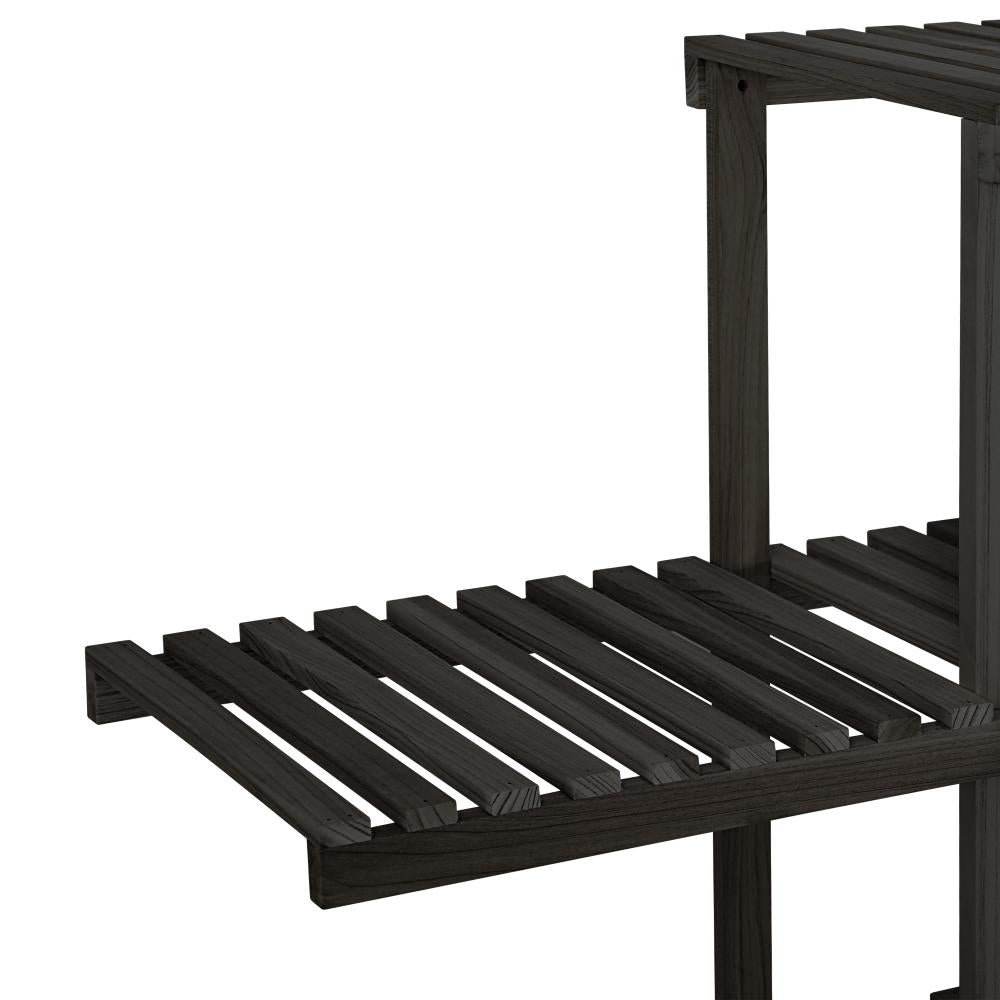Plant Stand 6 Tiers Flower Pots Rack Black