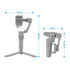 Devanti 3-Axis Phone Gimbal Stabiliser Tripod AI Tracking RGB Fill Light Grey
