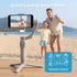 Devanti 3-Axis Phone Gimbal Stabiliser Tripod AI Tracking RGB Fill Light Grey