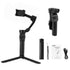 Devanti 3-Axis Phone Gimbal Stabiliser Tripod AI Face Tracking Foldable Black