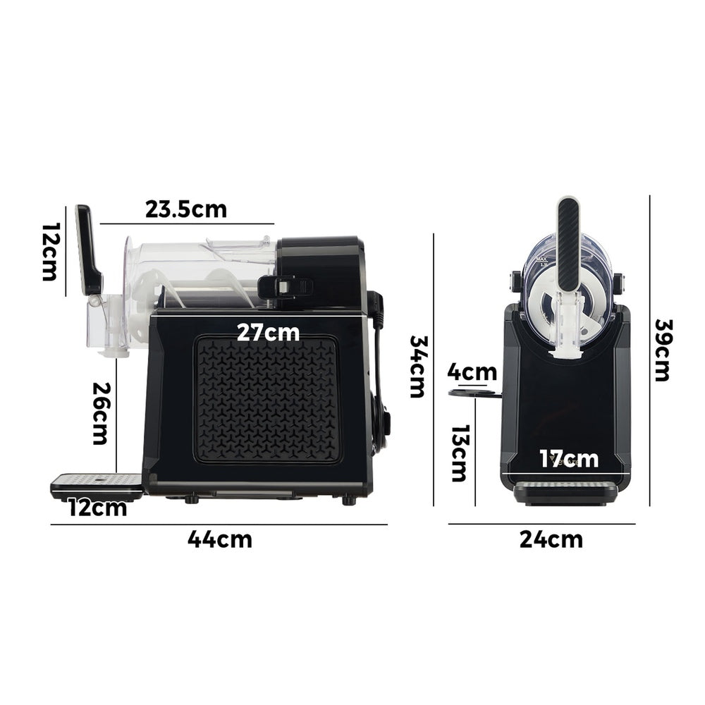 Vevare 3-in-1 Slushy Machine Ice Cream Slush Cold Drinks Home Black