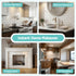 3D Peel and Stick Wall Tiles Self Adhesive Subway Backsplash 10 Sheets, White