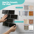 3D Peel and Stick Wall Tiles Self Adhesive Subway Backsplash 10 Sheets, Black