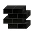 3D Peel and Stick Wall Tiles Self Adhesive Subway Backsplash 10 Sheets, Black