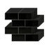 3D Peel and Stick Wall Tiles Self Adhesive Subway Backsplash 10 Sheets, Black