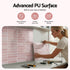 3D Peel and Stick Wall Tiles Self Adhesive LinearGrid Backsplash 10 Sheets, Pink