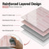 3D Peel and Stick Wall Tiles Self Adhesive LinearGrid Backsplash 10 Sheets, Pink