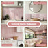 3D Peel and Stick Wall Tiles Self Adhesive LinearGrid Backsplash 10 Sheets, Pink