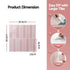 3D Peel and Stick Wall Tiles Self Adhesive LinearGrid Backsplash 10 Sheets, Pink
