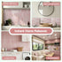 3D Peel and Stick Wall Tiles Self Adhesive LinearGrid Backsplash 10 Sheets, Pink