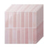 3D Peel and Stick Wall Tiles Self Adhesive LinearGrid Backsplash 10 Sheets, Pink