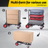 Giantz Foldable Hand Trolley Collapsible Transport Cart 180kg Load Black