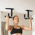 Everfit 2Pcs/Set Pull Up Bar Portable Foldable Dip Station Multi Gym 120kg Home Power Station Black