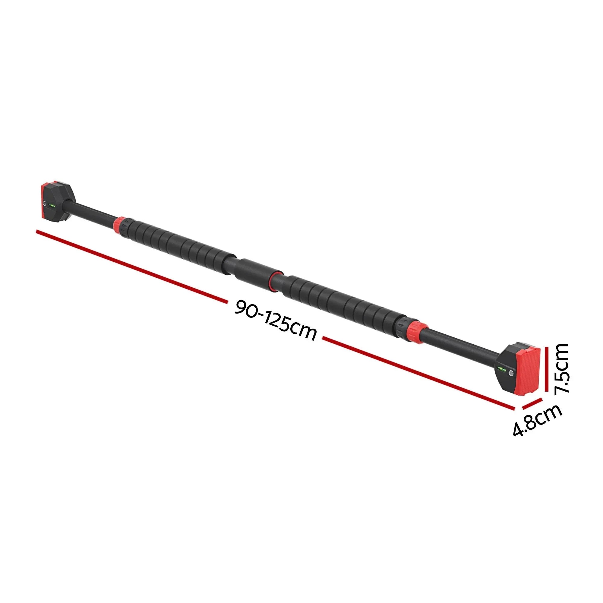 Pull Up Bar 90CM-125CM Doorway Chin Up Horizontal Bar Gym