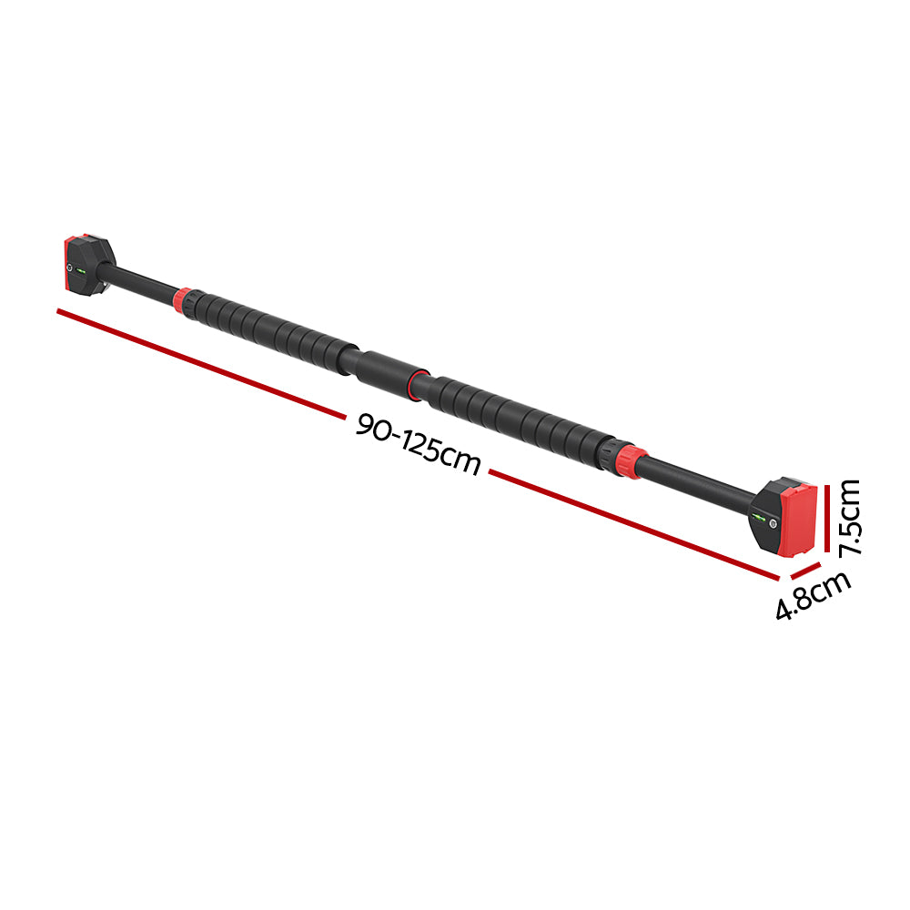 Pull Up Bar 90CM-125CM Doorway Chin Up Horizontal Bar Gym