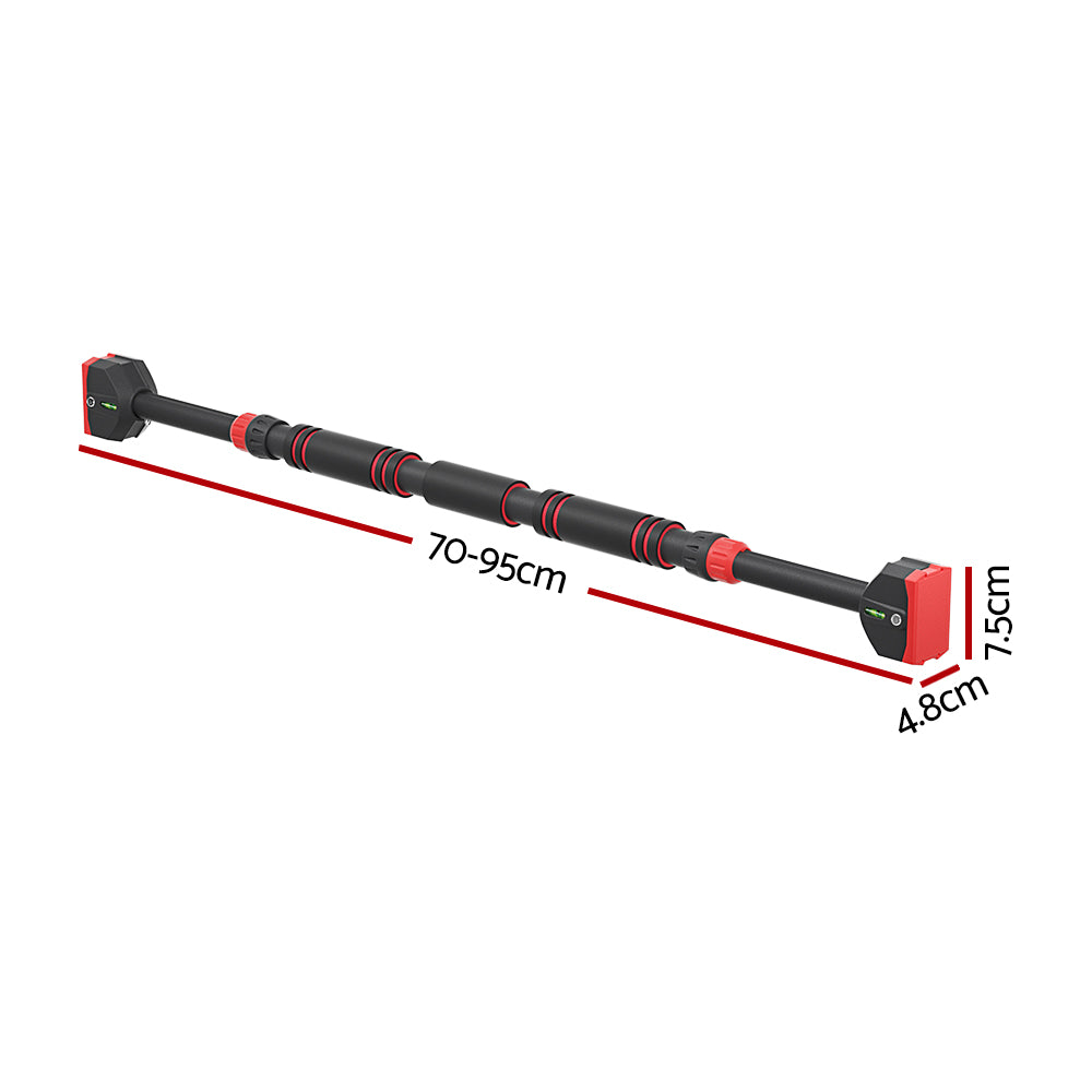 Pull Up Bar 70CM-95CM Doorway Chin Up Horizontal Bar Gym