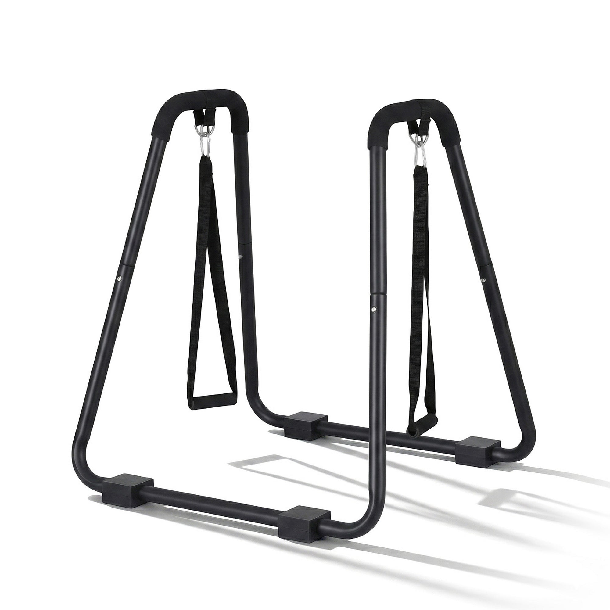 Dip Station Parallel Bars Heavy Duty Home Gym Stand Calisthenics Black